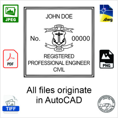 Rhode Island Engineer Electronic Stamp