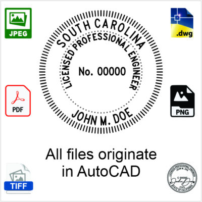 South Carolina Engineer Electronic Stamp