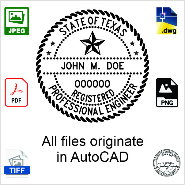 Texas Engineer Electronic Stamp - Image 3