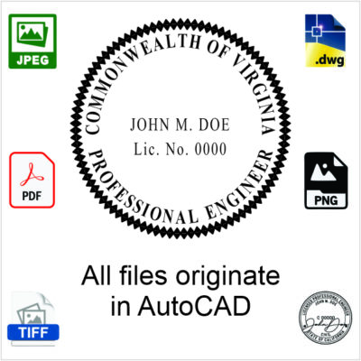 Virginia Engineer Electronic Stamp