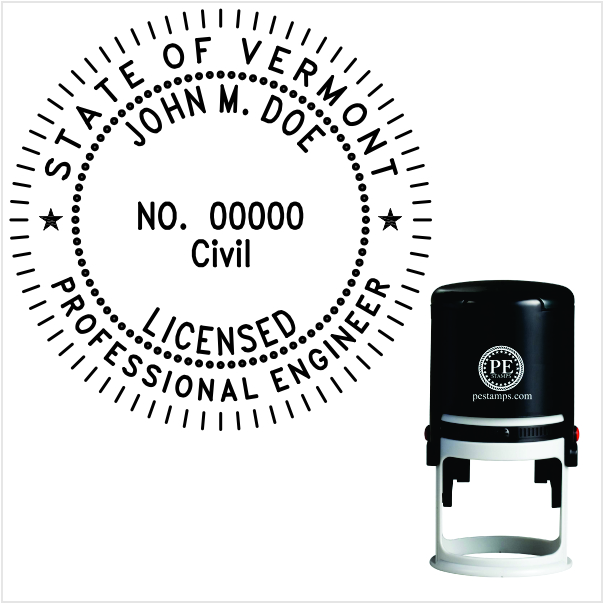 Vermont Engineer Self-Inking Stamp
