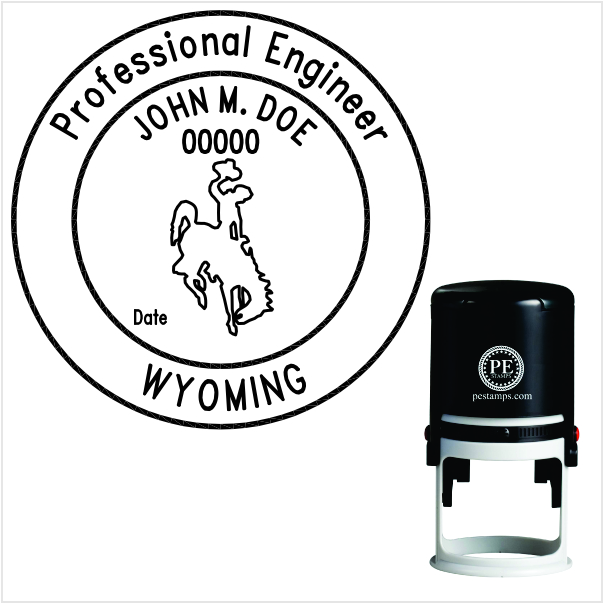 Wyoming Engineer Self-Inking Stamp