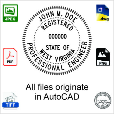 West Virginia Engineer Electronic Stamp
