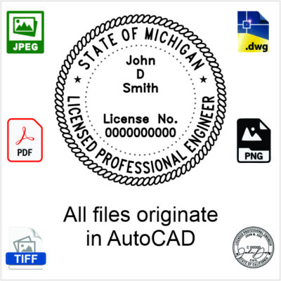 Michigan Engineer Electronic Stamp