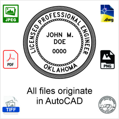 Oklahoma Engineer Electronic Stamp
