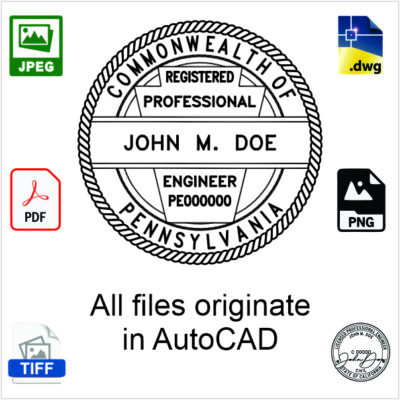 Pennsylvania Engineer Electronic Stamp