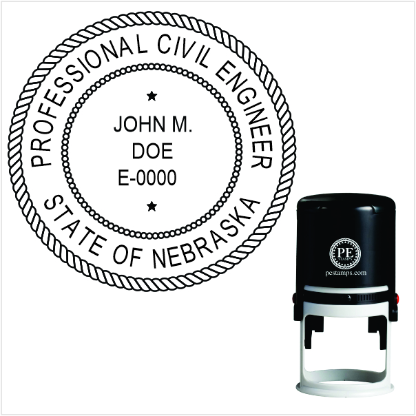 Nebraska Engineer Self-Inking Stamp