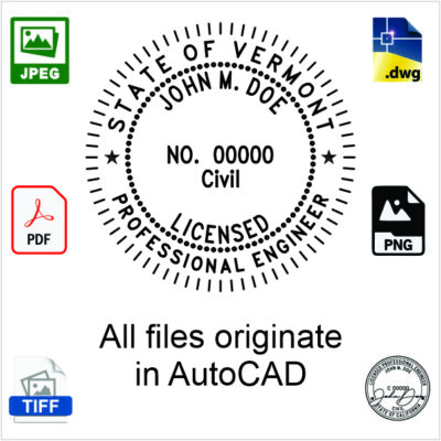 Vermont Engineer Electronic Stamp