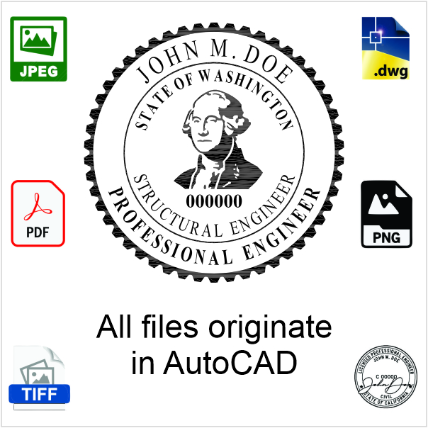 Washington Engineer Electronic Stamp - Image 3