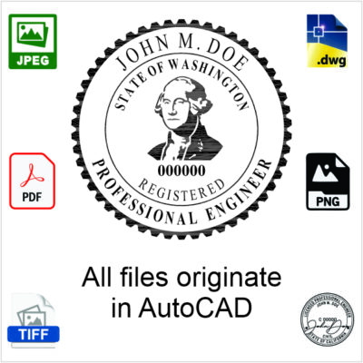 Washington Engineer Electronic Stamp