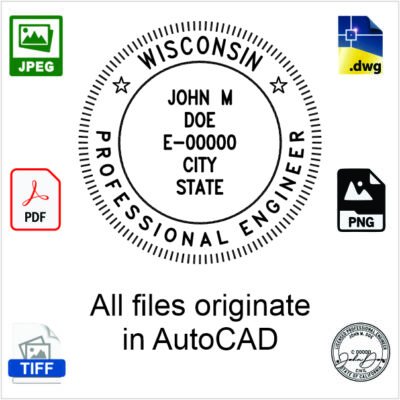 Wisconsin Engineer Electronic Stamp