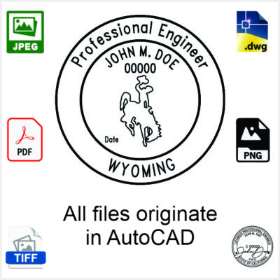Wyoming Engineer Electronic Stamp
