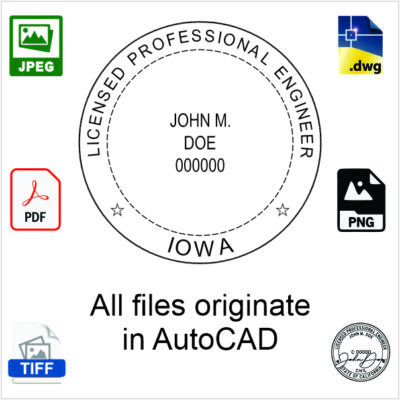 Iowa Engineer Electronic Stamp