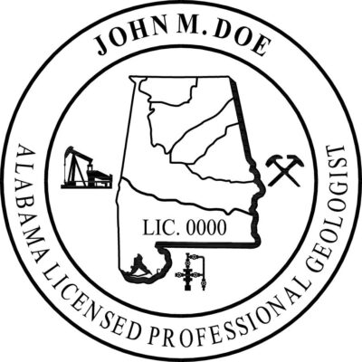 Alabama Geologist Stamp